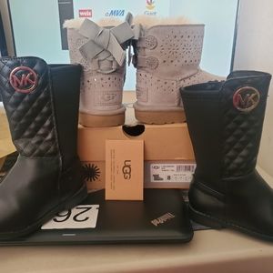 Ugg Sunshine Perf kids with Box free MK boots